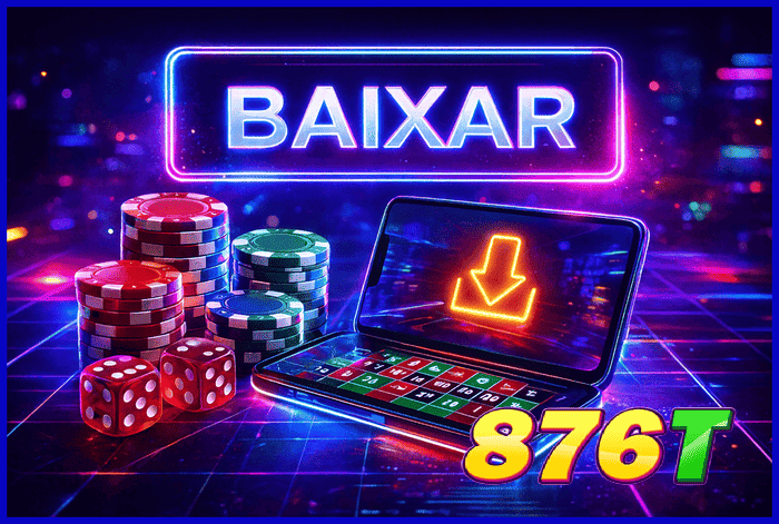 Imagem promovendo o app oficial da 876T para mobile